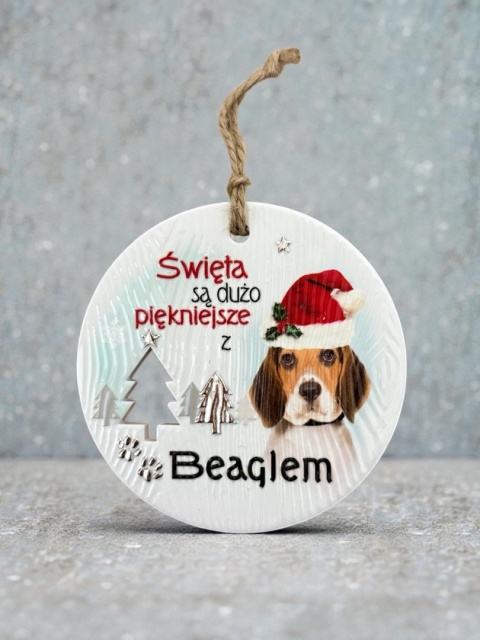 Bombka zawieszka Beagle
