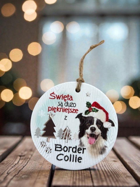 Bombka zawieszka Border Collie