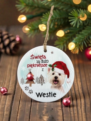 Bombka zawieszka Westie