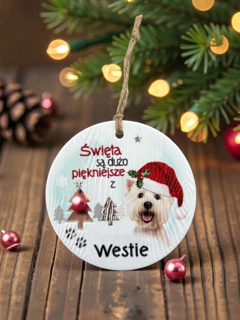 Bombka zawieszka Westie
