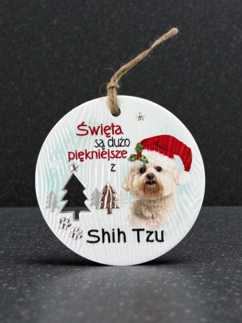 Bombka zawieszka Shih Tzu