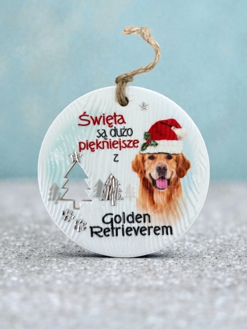 Bombka zawieszka Golden Retriever
