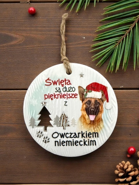 Bombka zawieszka Owczarek Niemiecki