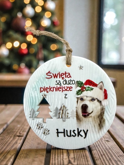 Bombka zawieszka Husky