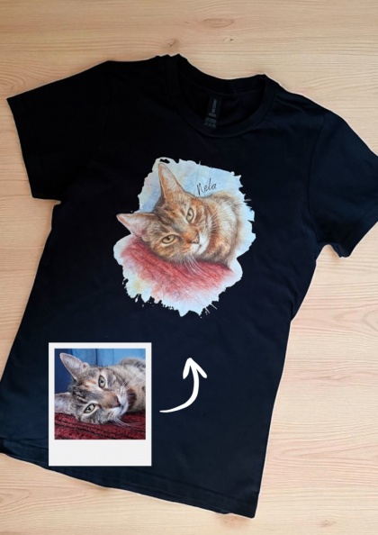 Koszulka z Twoim Kotem ze zdjęcia