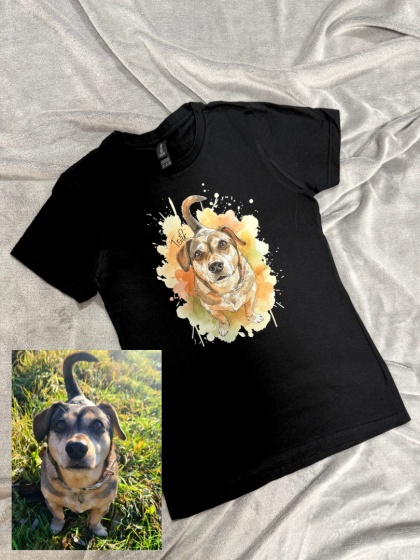 Koszulka z Twoim Psem ze zdjęcia Dog Art