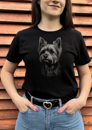 Koszulka z Yorkshire Terrierem Black&White