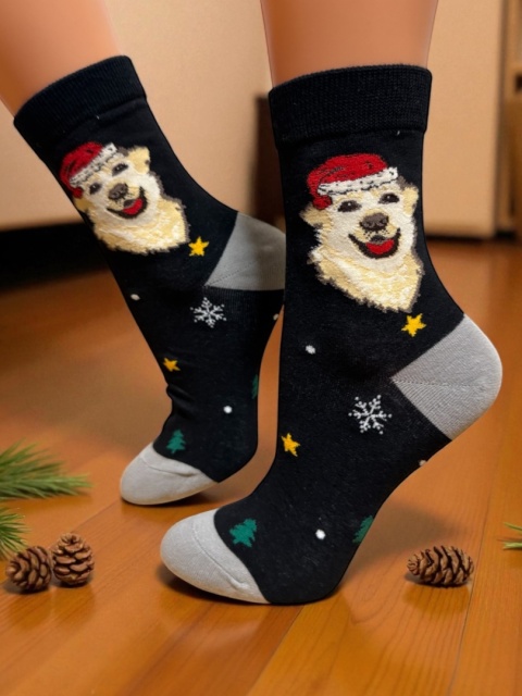 Skarpetki Świąteczne w Labradory Damskie
