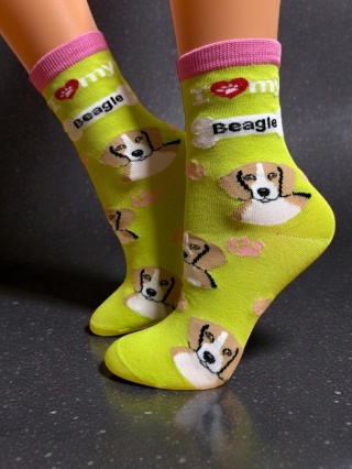 Skarpetki w Beagle Dziecięce (limonkowe)