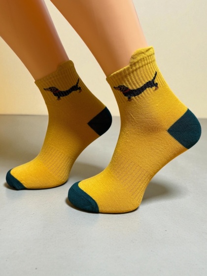 Skarpetki w Jamniki Męskie (żółte)