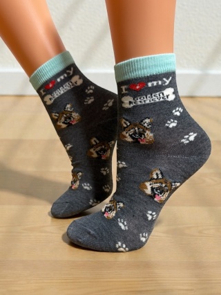 Skarpetki w Owczarki Niemieckie Dziecięce (ciemno szare)