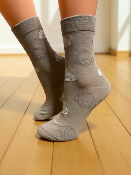 Skarpetki w Pudle Damskie (beżowe)