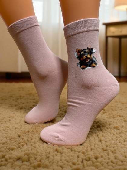 Skarpetki w Yorki Damskie (różowe 2)