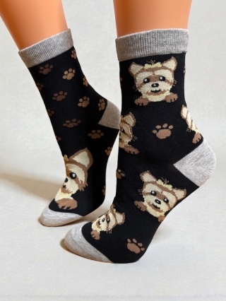 Skarpetki w Yorki Damskie (czarne)