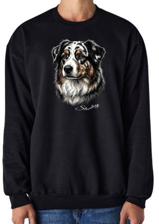 Bluza z Owczarkiem Australijskim Black&White