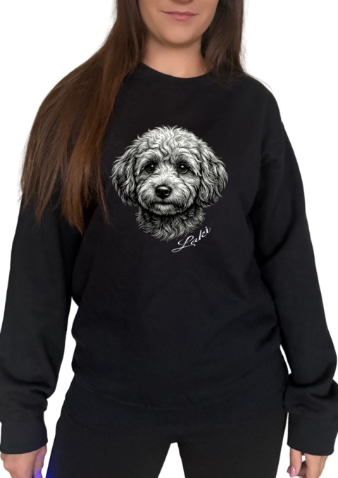 Bluza z Maltipoo Black&White