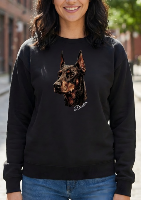Bluza z Dobermanem Black&White
