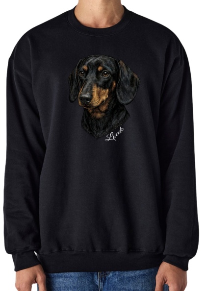 Bluza z Jamnikiem Czarnym Black&White