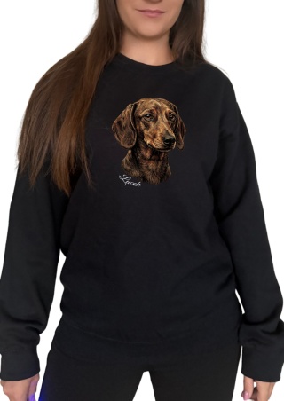 Bluza z Jamnikiem Black&White