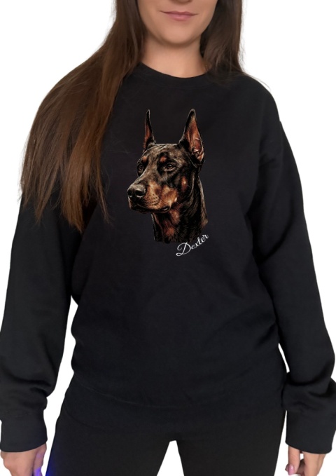 Bluza z Dobermanem Black&White