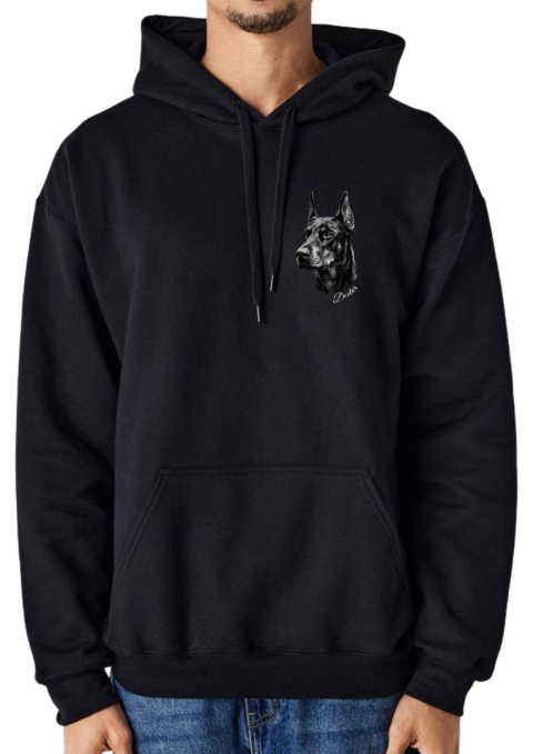 Bluza z Dobermanem Black&White
