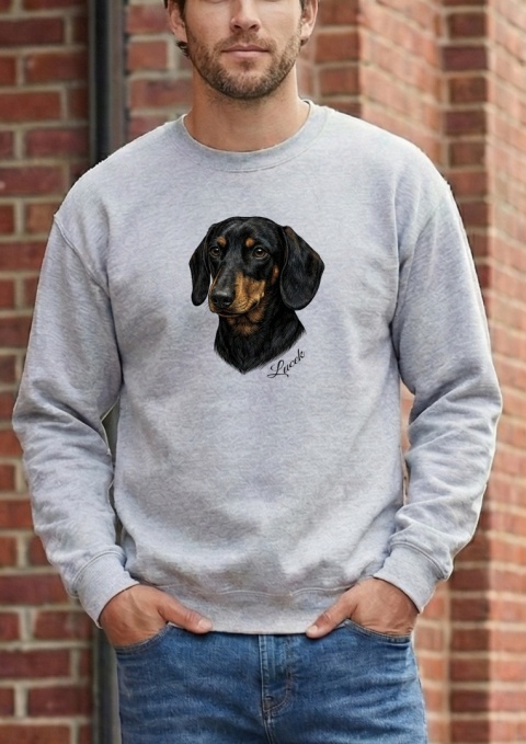 Bluza z Jamnikiem Czarnym Black&White