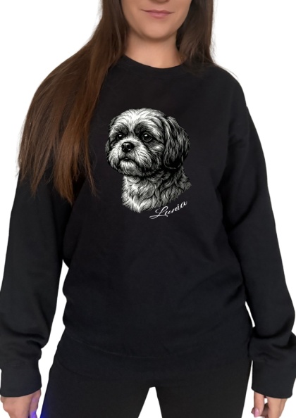 Bluza Shih Tzu Black&White