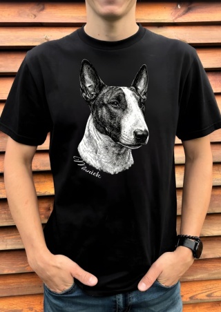 Koszulka z Bulterierem Black&White