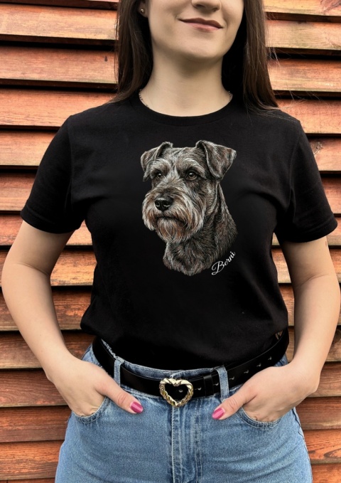 Koszulka ze Sznaucerem Black&White