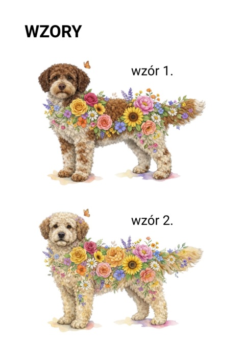 Koszulka z Lagotto Romagnolo Flowers