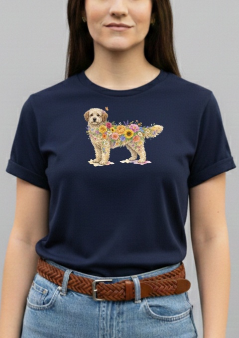 Koszulka z Lagotto Romagnolo Flowers