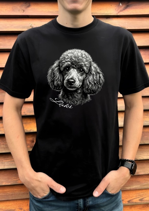 Koszulka z Pudlem Black&White