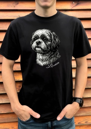 Koszulka z Shih Tzu Black&White