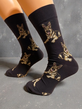 Skarpetki Owczarki Niemieckie Męskie (brązowe)