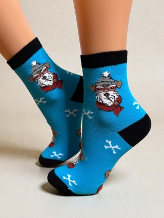 Skarpetki Sznaucer Zimowy Damskie