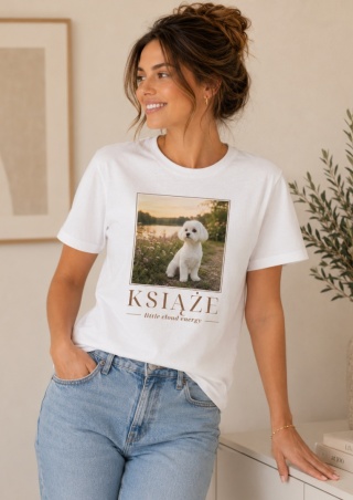 Koszulka z Maltańczykiem Damska