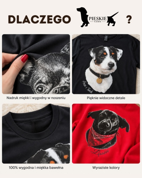 Personalizowana bluza z Twoim psem ze zdjęcia – PSIURWA