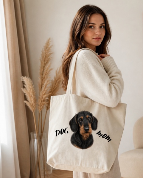 Torba z Jamnikiem Szorstkowłosym DOG MOM
