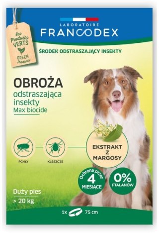 Francodex Obroża na pchły dla dużego psa powyżej 20kg 75cm