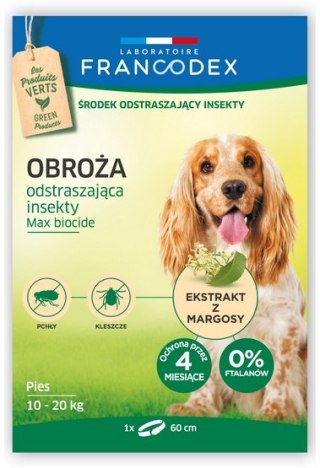 Francodex Obroża na pchły dla średniego psa 10-20kg 60cm