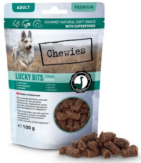 Chewies Lucky Bits Adult Struś 100g Chewies Lucky Bits Adult Struś 100g