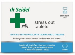 DermaPharm Stress Out - tabletki na stres dla psa i kota blister 30 tabl.