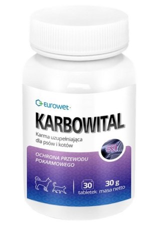 Karbowital - na przewód pokarmowy psa i kota 30 tabl.