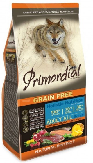 Primordial Adult karma dla psa 12kg pstrąg kaczka