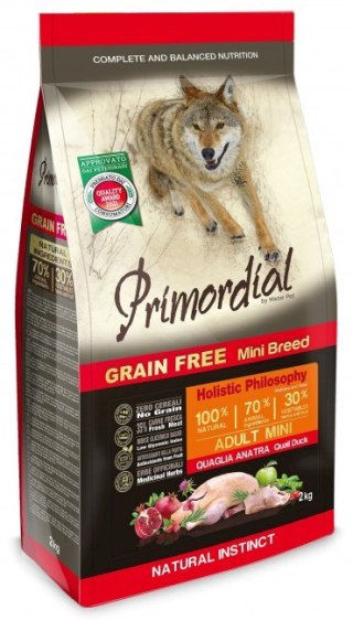 Primordial Mini Adult karma dla psa 6kg przepiórka kaczka