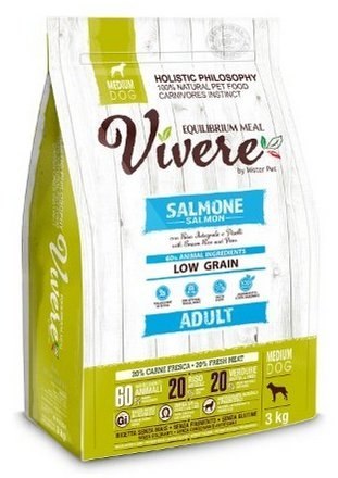 Vivere Dog Medium Adult karma dla psa średniej rasy 3kg łosoś monobiałkowa