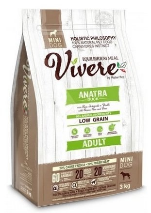 Vivere Dog Mini Adult karma dla psa małej rasy 3kg kaczka Vivere Dog Mini Adult karma dla psa małej rasy 3kg kaczka