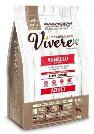 Vivere Dog Mini Adult karma dla psa małej rasy 3kg jagnięcina