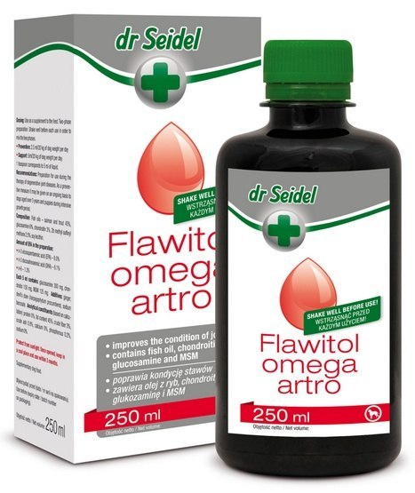 Dr Seidel Flawitol Omega Artro - olej dla psa na stawy Dr Seidel Flawitol Omega Artro - olej dla psa na stawy