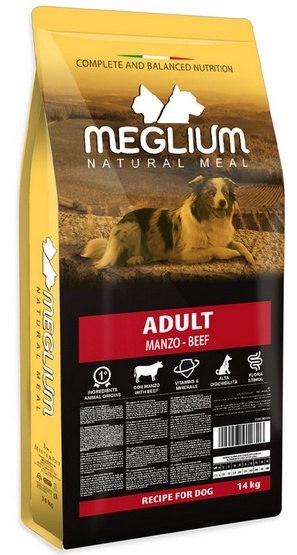Meglium Dog Adult karma dla psa 14kg wołowina